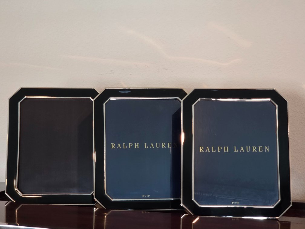 3 8”.  10” Ralph Lauren Home Becker Enamel Frames