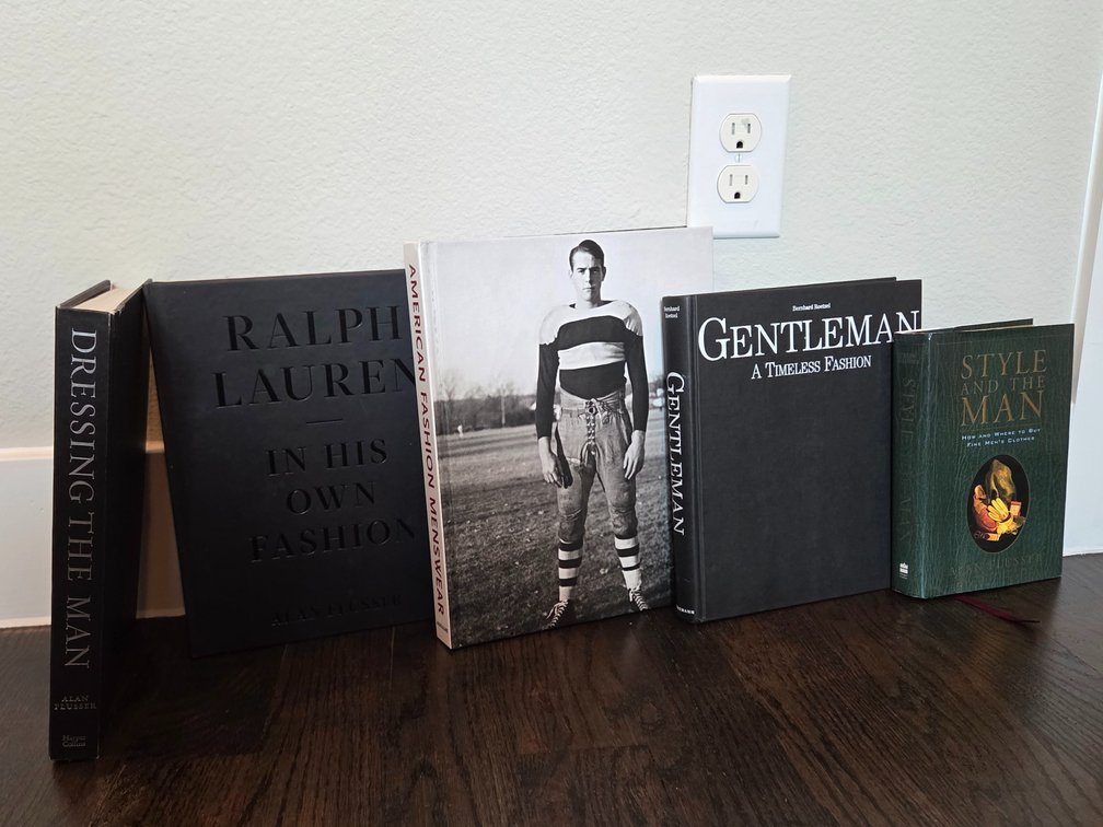 5 books about Men's Fashion overall dimensions 12 x 6 x 9 1/2