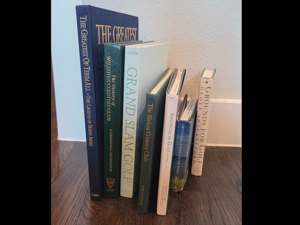 7 Golf Books overall dimensions 14 x 11 x 7 1/2