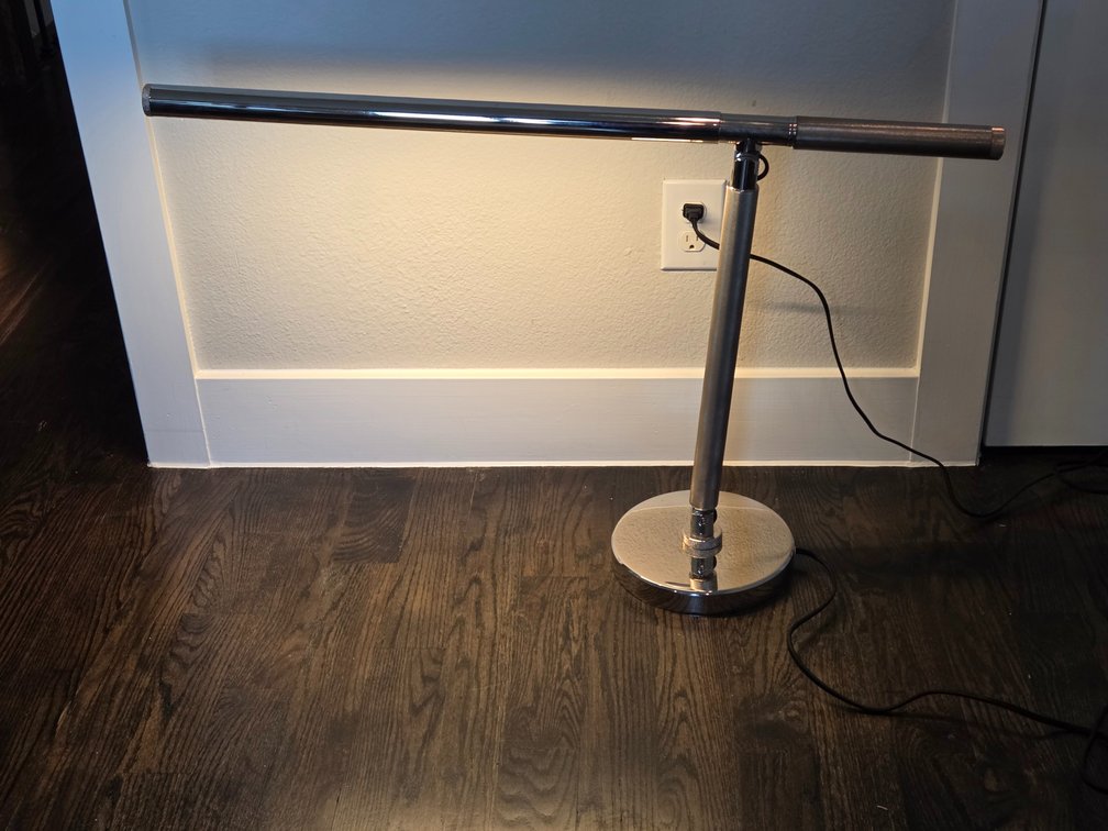 Ralph Lauren Barrett Knurled Boom-Arm Desk Light