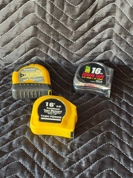 Group of 3 16 foot measuring tapes