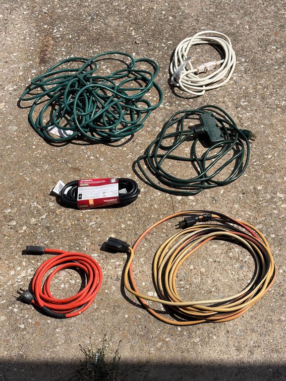 Group of extension cords