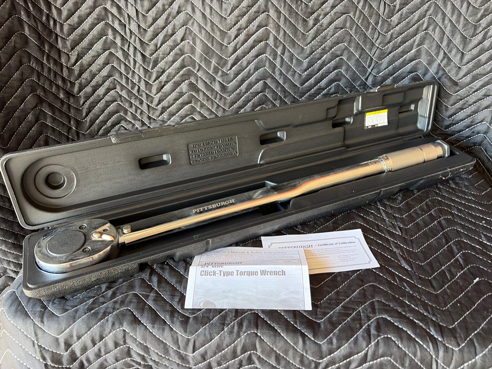 Pittsburgh three-quarter inch drive torque wrench