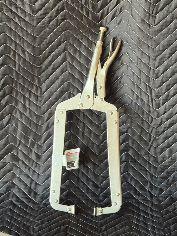 Vise grips 8” throat opening