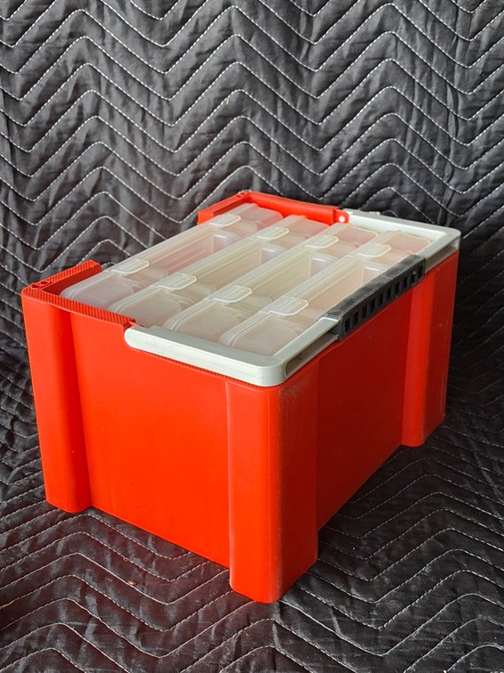 Gun parts organizer tote