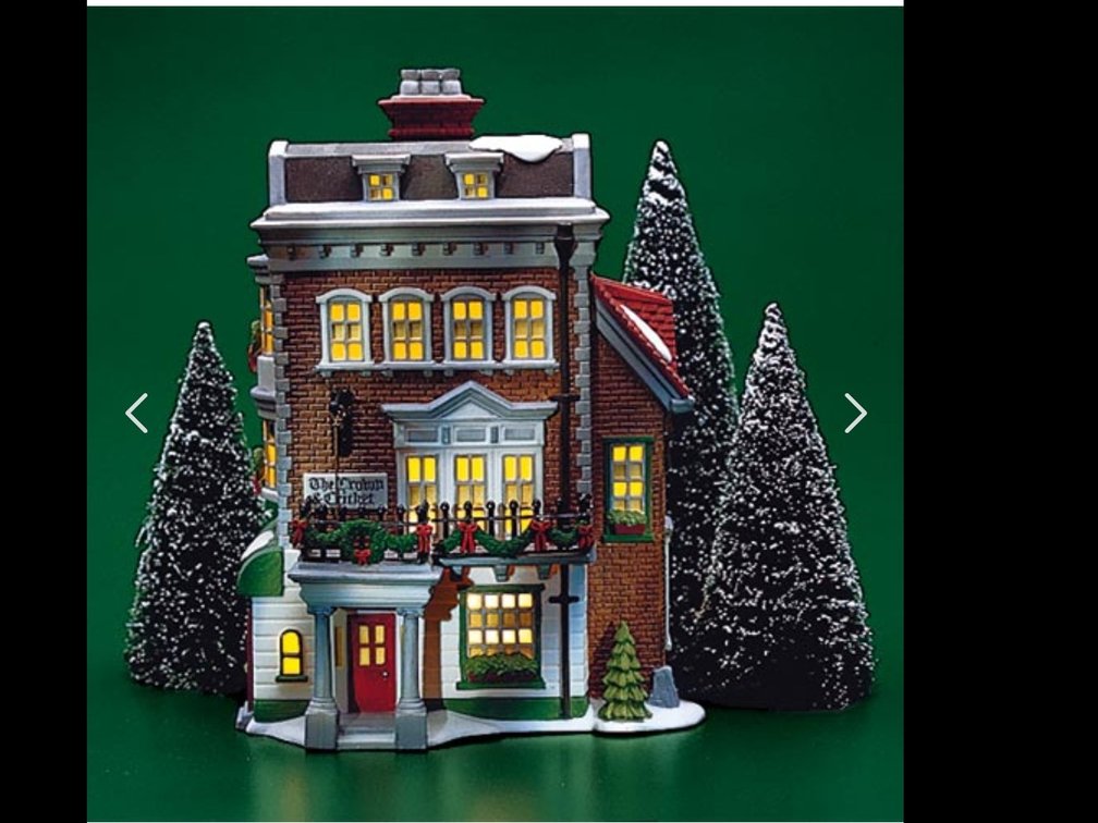Crown & Cricket Inn Dickens Village 1st edition 1992