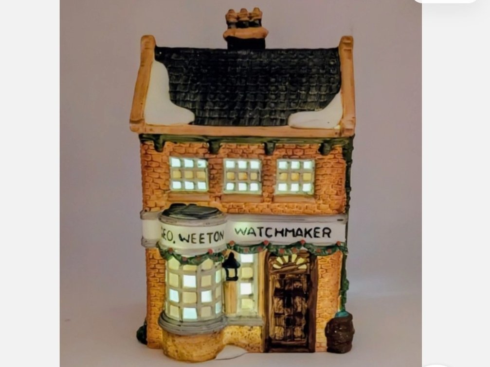 Vintage 1988 Department 56 Dickens' Village Series "Geo Weeton Watchmaker" (Item #5926-9)