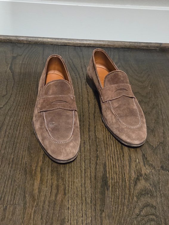 Brunello Cucinelli Size 10.5 Suede Italian Loafers