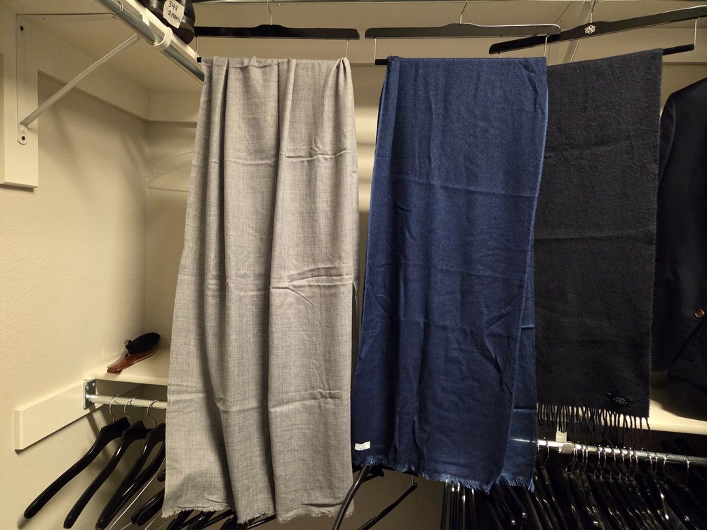 3 Cashmere and Silk Scarves