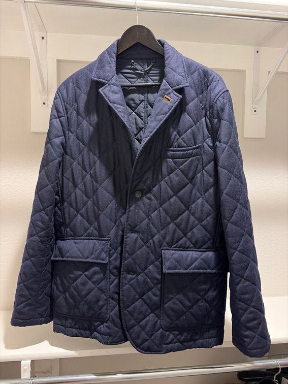 Aquascutum men’s XL black coat stylish elbow patches