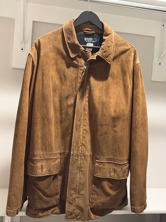 Polo Ralph Lauren men’s large suede leather, coat
