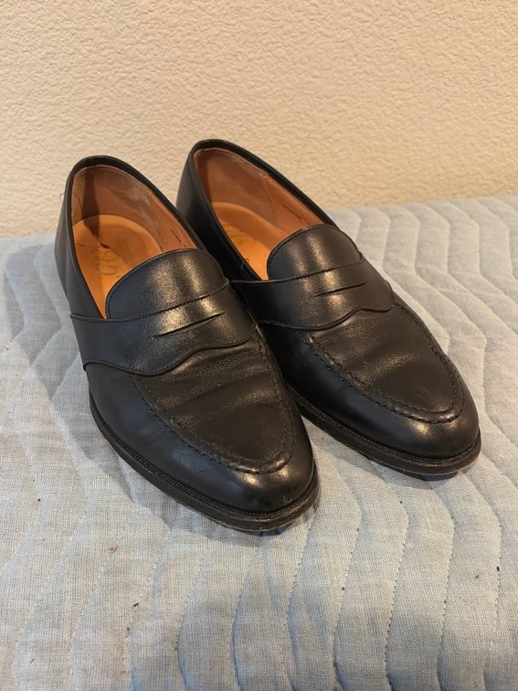 George Cleverley size 9 1/2 leather dress shoes