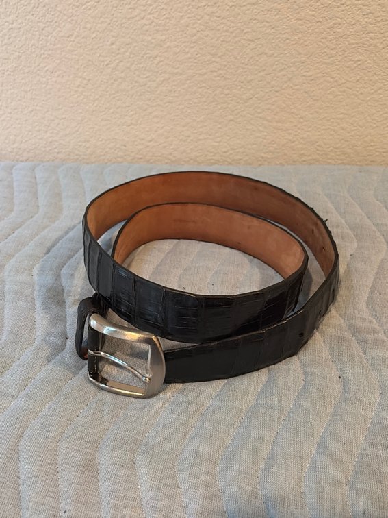 LEN genuine crocodile belt 34