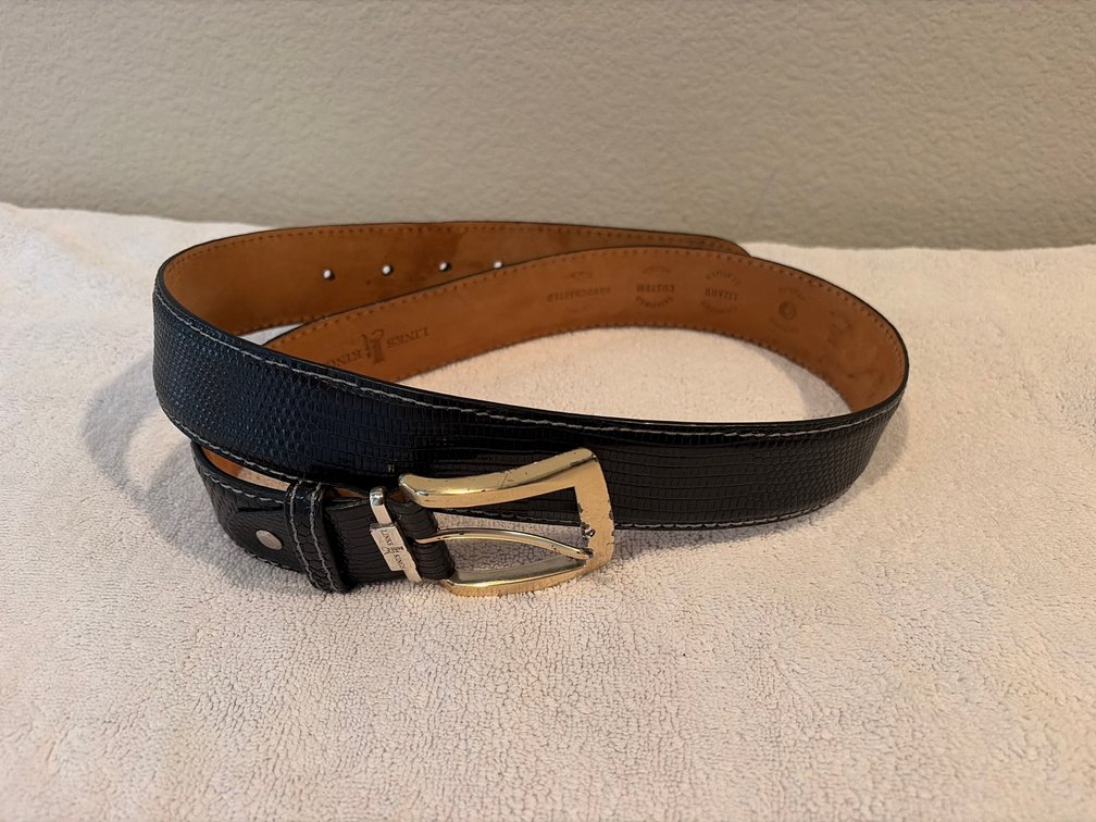 Links King‘s genuine lizard 31 belt