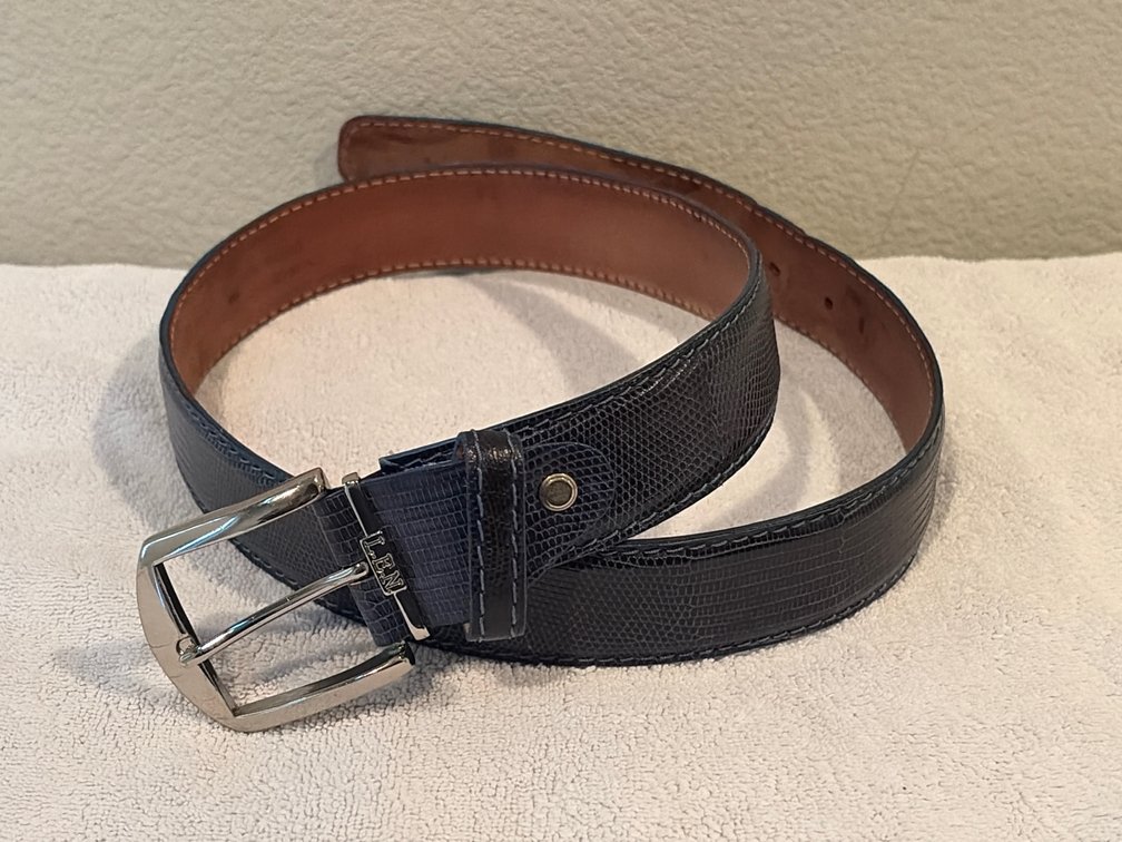 LEN genuine lizard  34 belt
