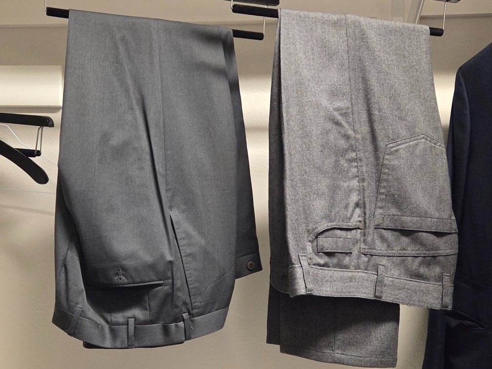 2 pairs Ermenegildo Zegna US 34 waist trousers