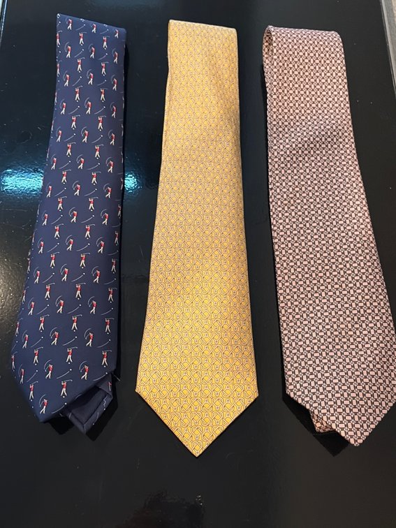 3 Hermes ties