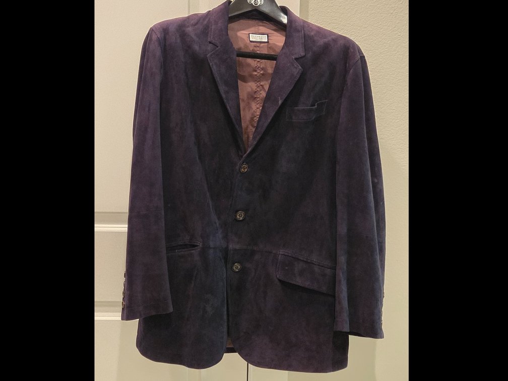 Brunello Cucinelli Italian Suede Blazer XL