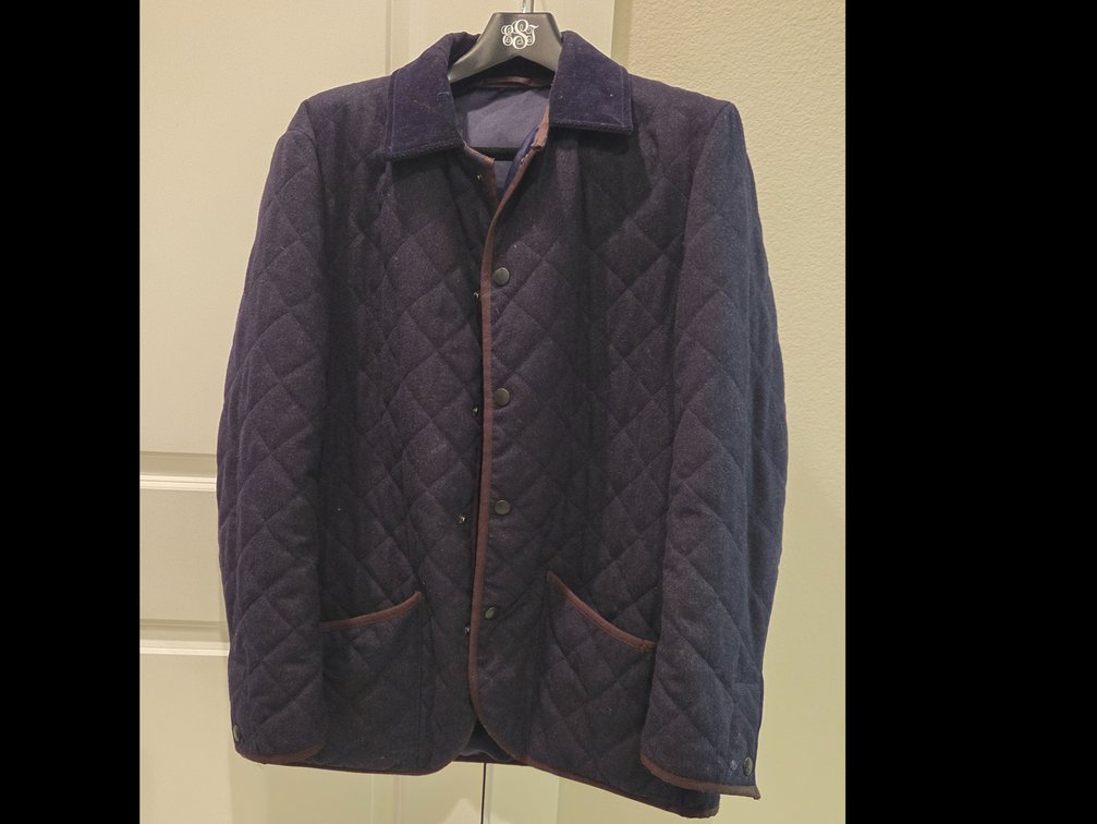 William Evans 46R Traditional Quilted Wool Shooting Jacket