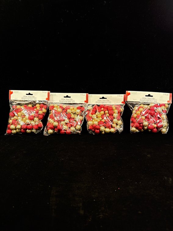 4 bags of 110pc Glitter vase filler