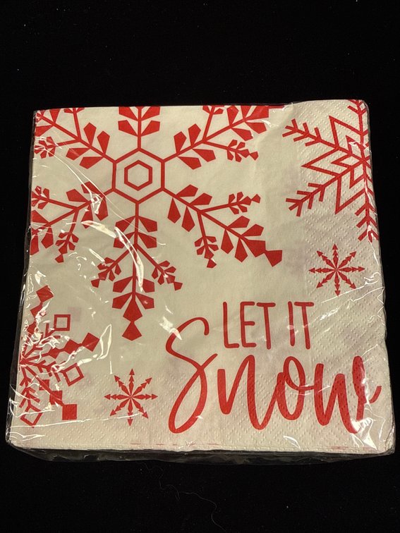 16ct Let it Snow napkins