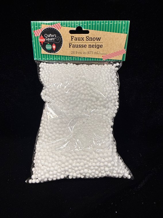 28.9-cu in (473 mL) bag of Crafter’s Square Faux Snow (white polystyrene foam beads/pellets)