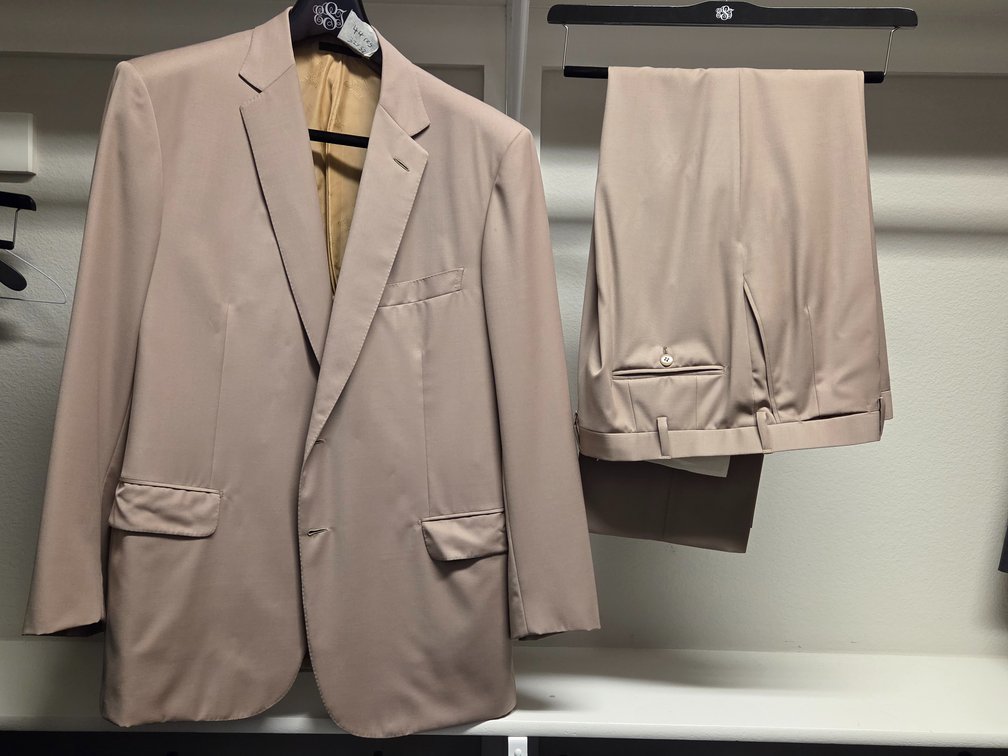 Brioni Tan Italian Suit 44R