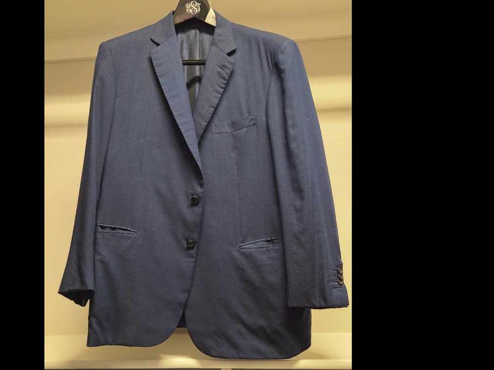 Brioni Deep Navy Cashmere Blazer 44R