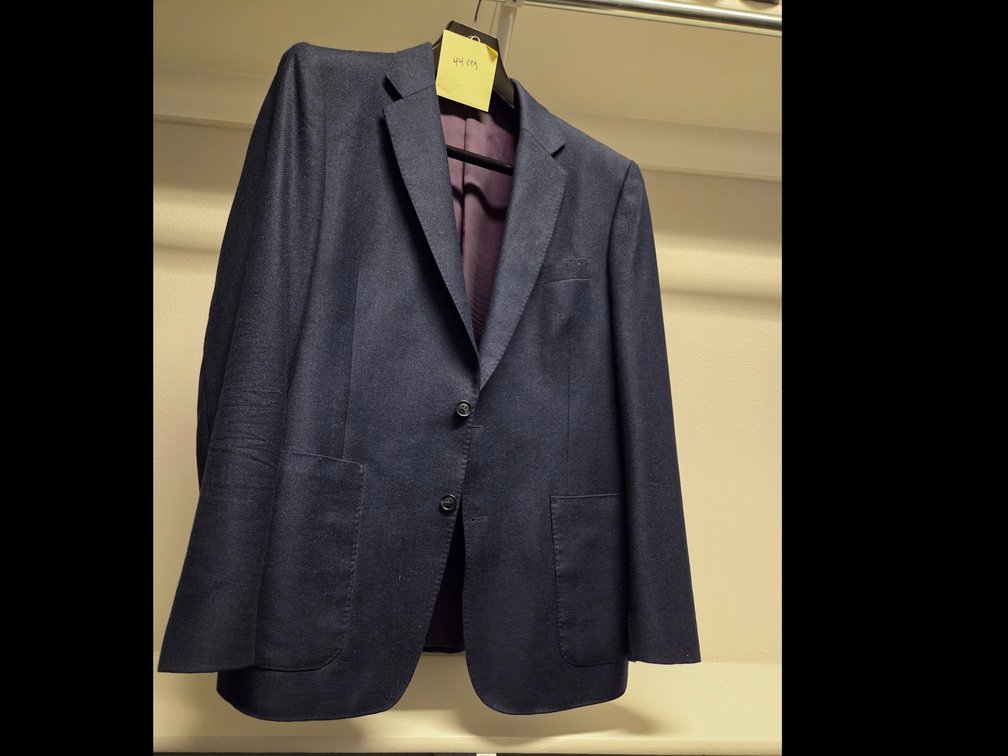 Ermenegildo Zegna 44R Navy Cashmere Blazer