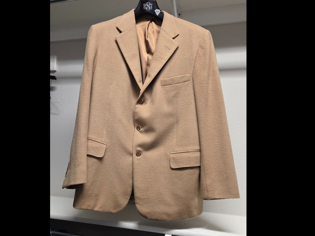 Ralph Lauren 44R Camel Colored 3 button Cashmere Blazer