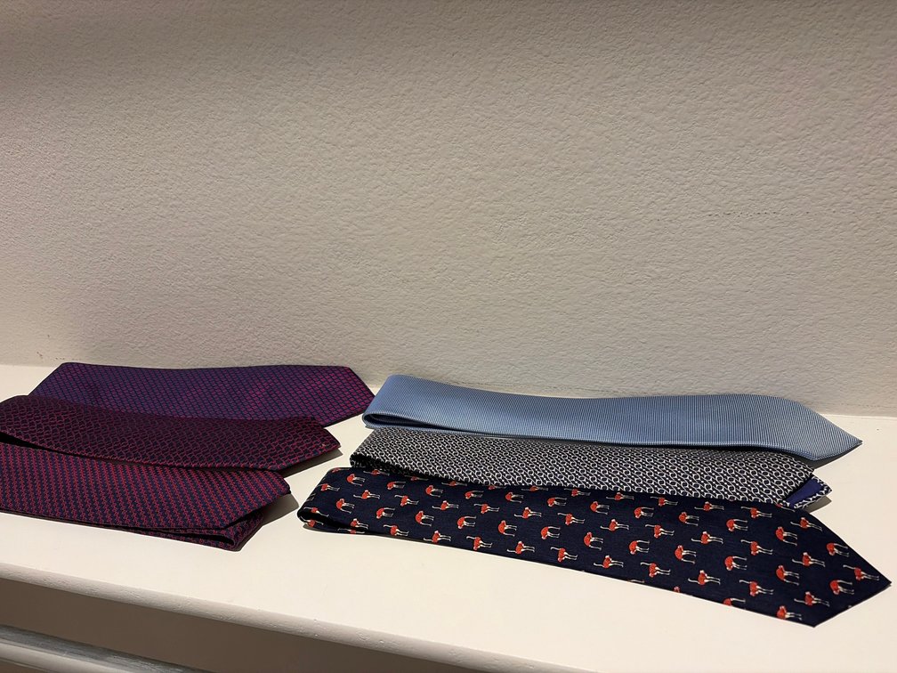 (6) Hermes ties