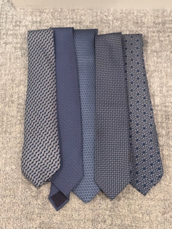 Five Hermes ties