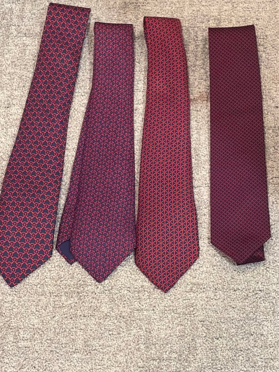 Four Hermes ties