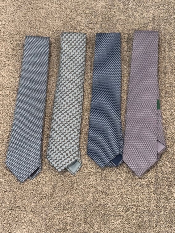 Four Hermes ties
