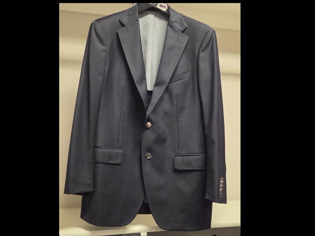 Chris Cobb 44R Tailored Navy Blazer