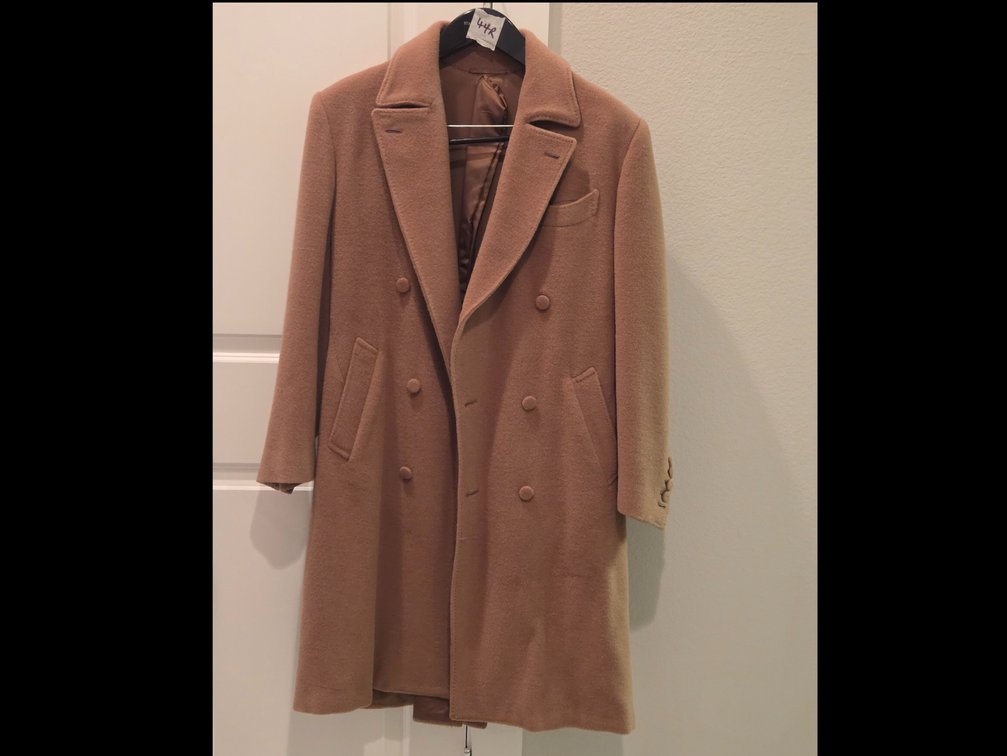 Frère 44R Camel Colored Wool Coat