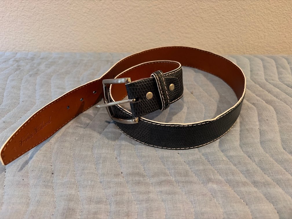 Genuine lizard belt, USA, size 32