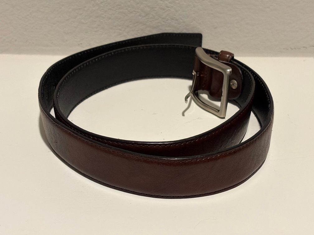 Italian leather Brown 34 belt
