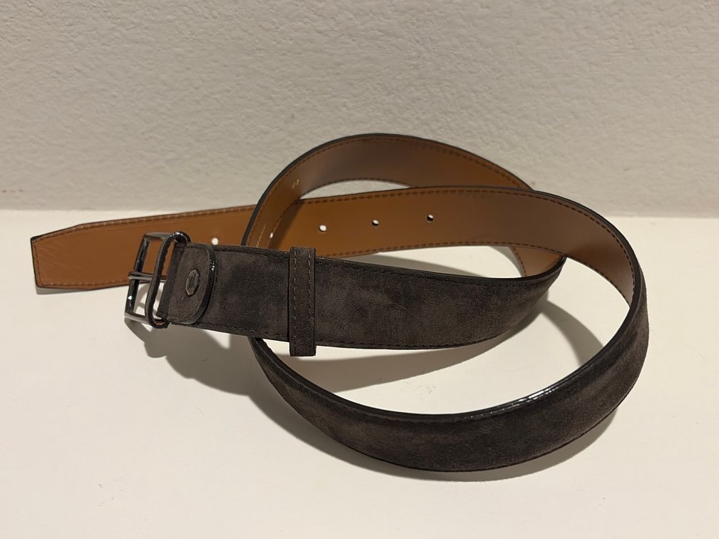 Artioli taupe 34 belt Italy