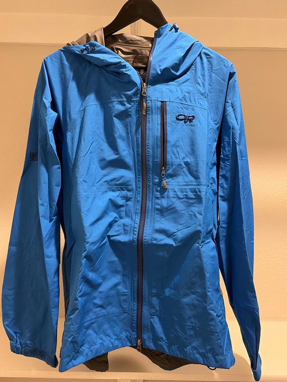 Outdoor research Blue large raincoat