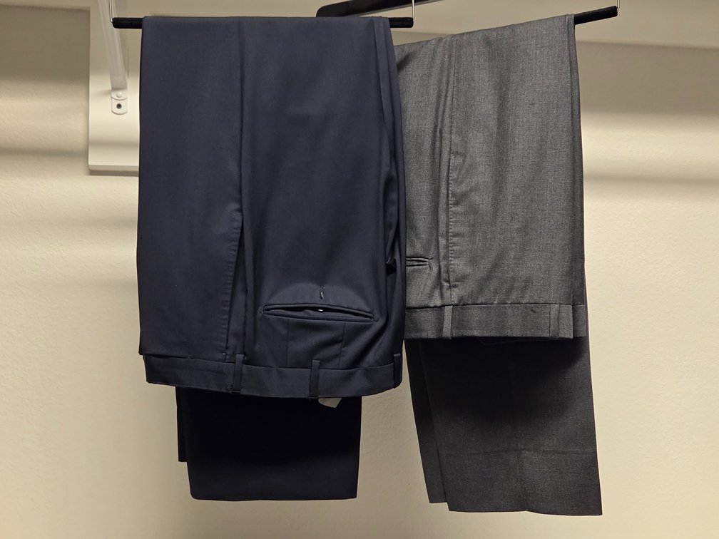 2 pairs luxury tailored 31x31 trousers