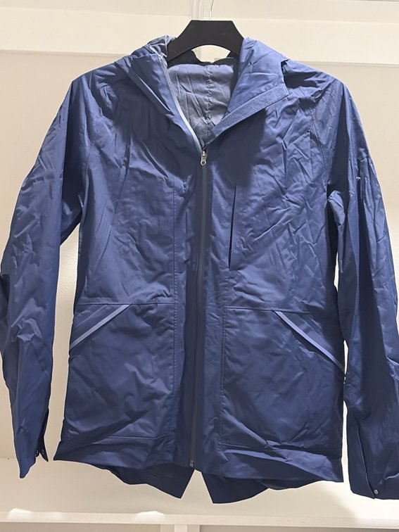 LuluLemon large navy raincoat