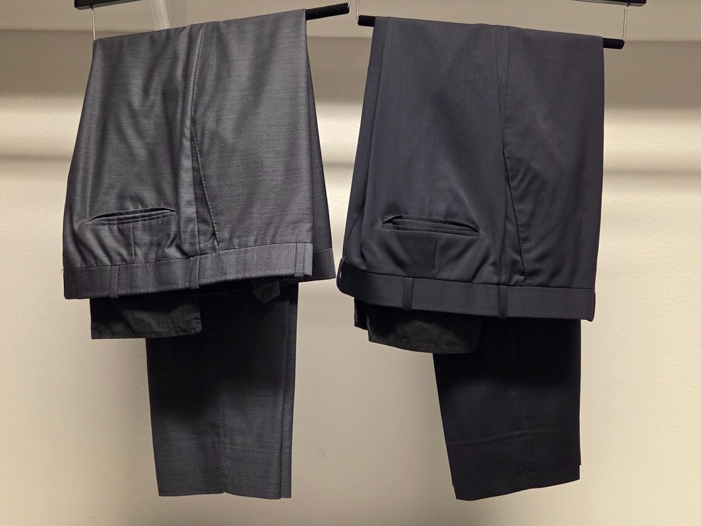2 pairs custom tailor made 32x32 dress slacks