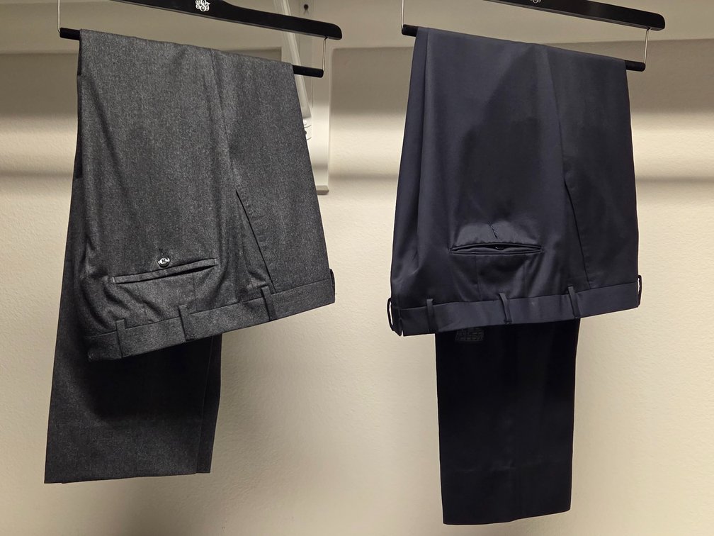 2 pair custom tailored luxury 32x32 slacks