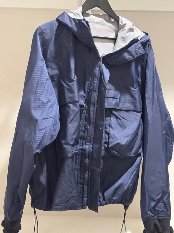Orvis XL navy raincoat