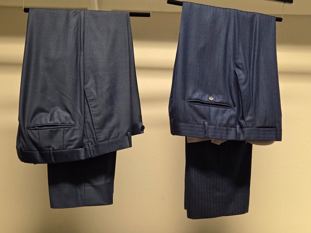 2 pairs luxury tailored 32x32 trousers