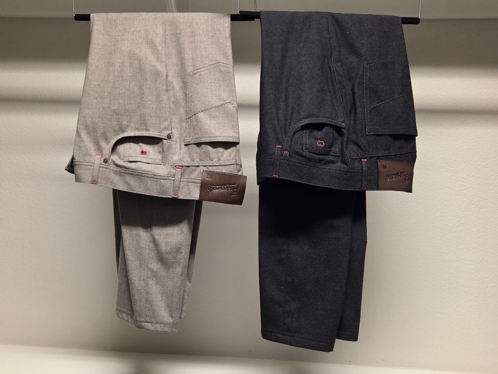 2 pairs Marco Pescarolo 96% Cashmere Dress Pants