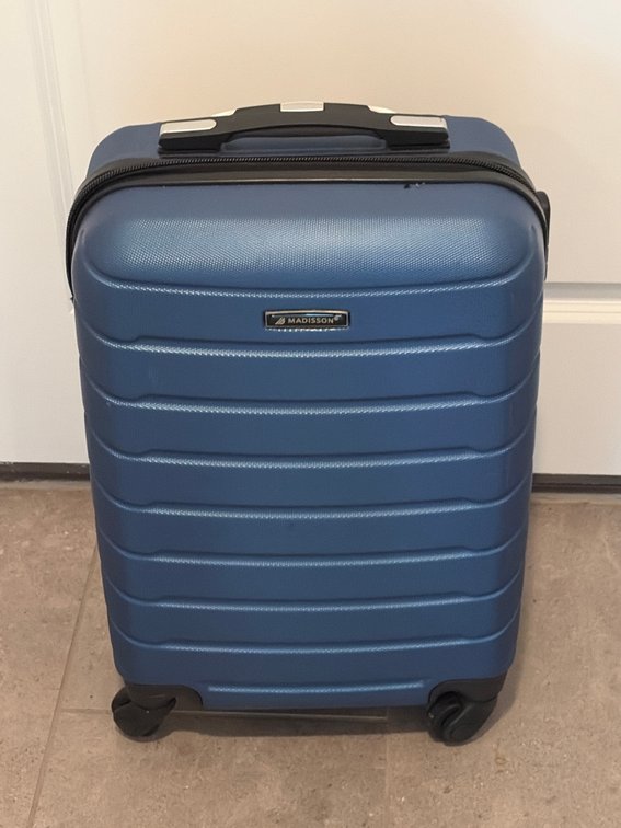 Madison blue suitcase