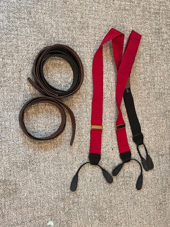 Suspenders and exotic belts