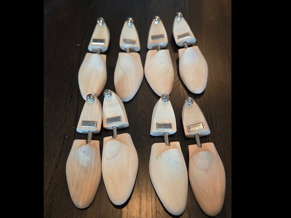 4 pairs Bontoni adjustable wooden shoe trees